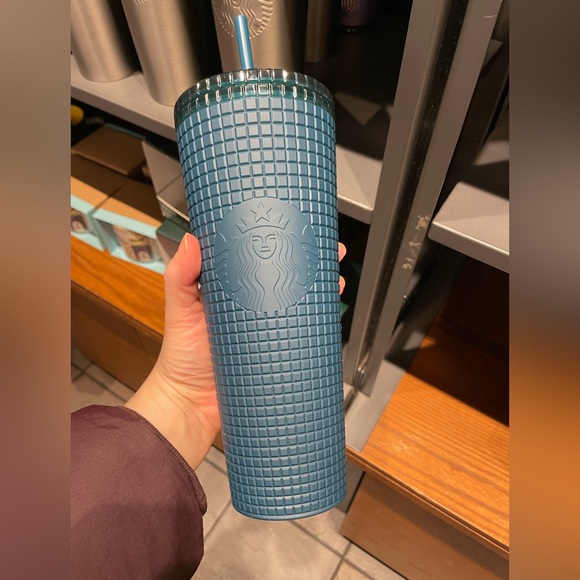 Starbucks Dining Nwt Starbucks Venti Grid Tumbler In Matte Green 24